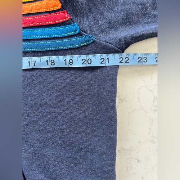 EUC Navy Aviator Nation Blue 5 Stripe Hoodie - Picture 9 of 13